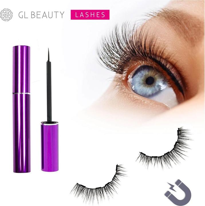 Actual product image GL Beauty Magnetic Lashes Set No. 2 (Artificial eyelashes)