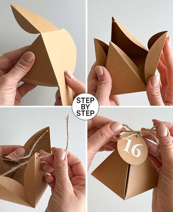 Image du produit I Am Creative Boîtes de calendrier de l'Avent 8x8x8 cm, 49pcs.
