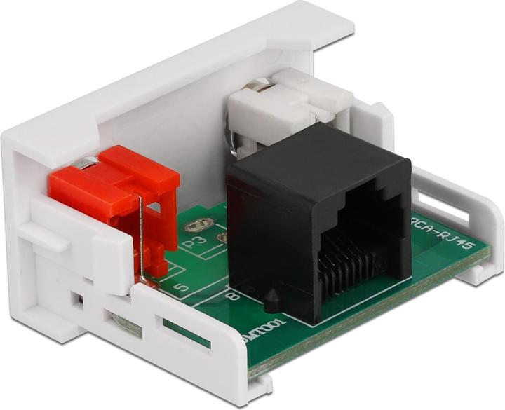 Produktbild Delock Easy 45 Modul 2 x Cinch Buchse zu RJ45 Buchse 22,5 x 45 mm (Klinkenadapter)