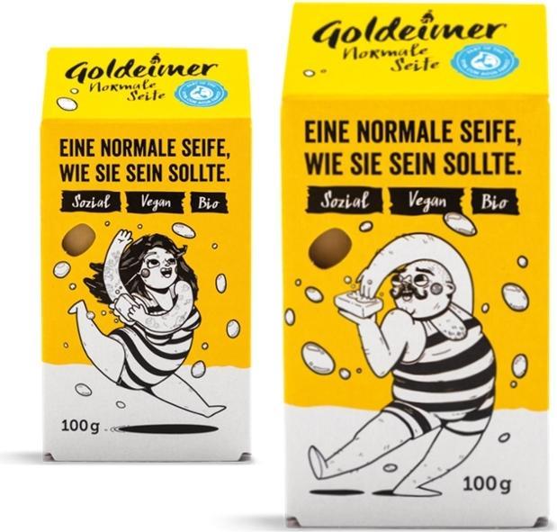Produktbild Goldeimer Viva con Agua Goldener, traditionelle Seife, 100g