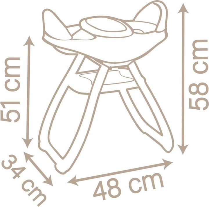 Actual product image Smoby BabyNurse Twin Highchair