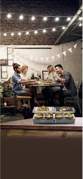 Image du produit Severin RG Gril à raclette avec pierre naturelle à griller et plaque de cuisson