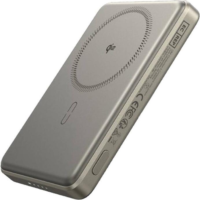 Actual product image ESR Qi2 MagSlim 5000 mAh magnetic powerbank (sand) (5000 mAh, 15 W, 15 Wh)