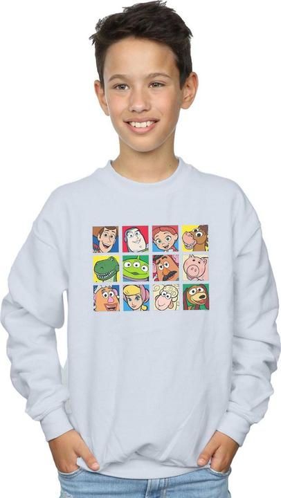 Actual product image Disney Boys Toy Story Character Squares Sweatshirt (128)