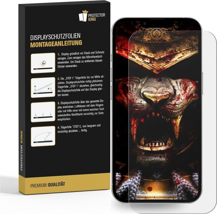 Produktbild Protectorking 4x 9H Panzerglas flexibel HD Klar (4 Stück, Apple iPhone 15 Plus)