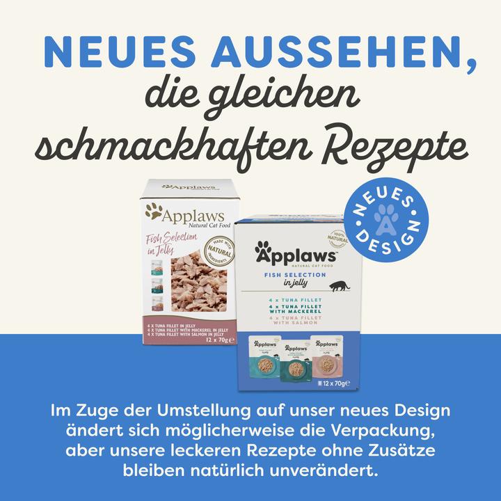 Image du produit Applaws Poisson en gelée Multipack Sachet (Adulte, 12 pcs, 840 g)