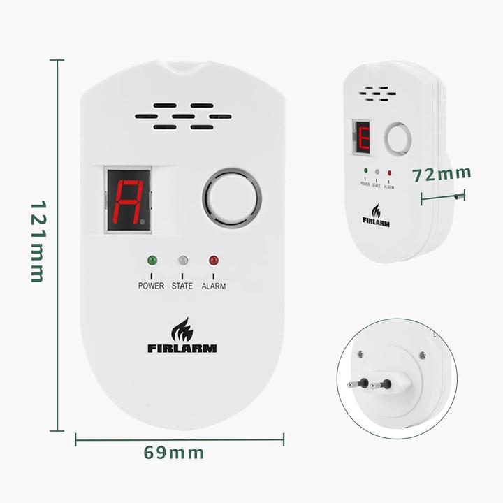 Actual product image Firlarm Gasdetektor