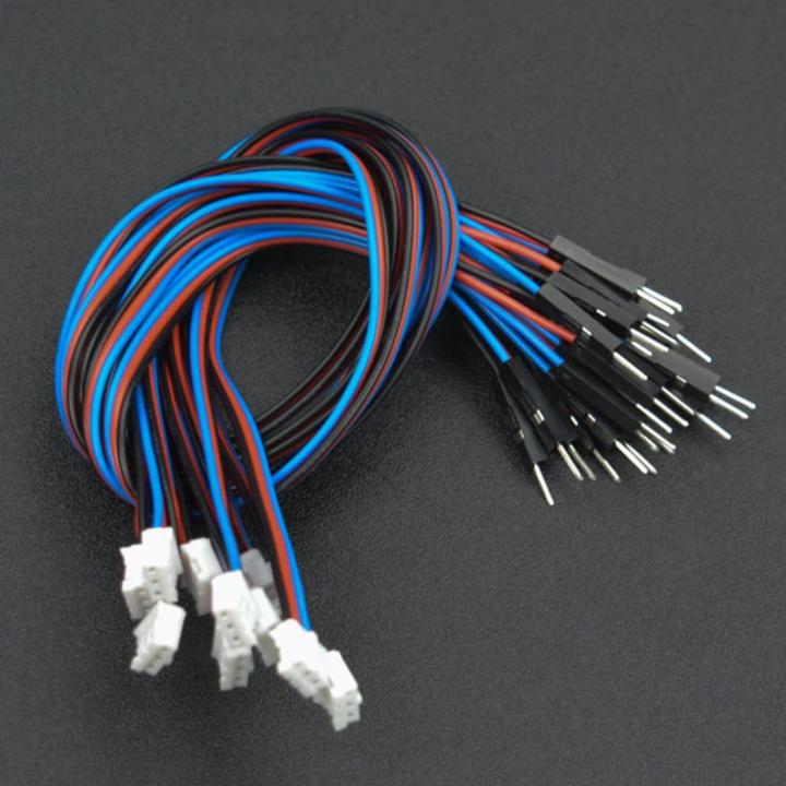 Immagine prodotto DFRobot Cavo analogico PH2.0 a 3 pin di Gravity con cavo maschio Dupont 30 cm 10 pezzi