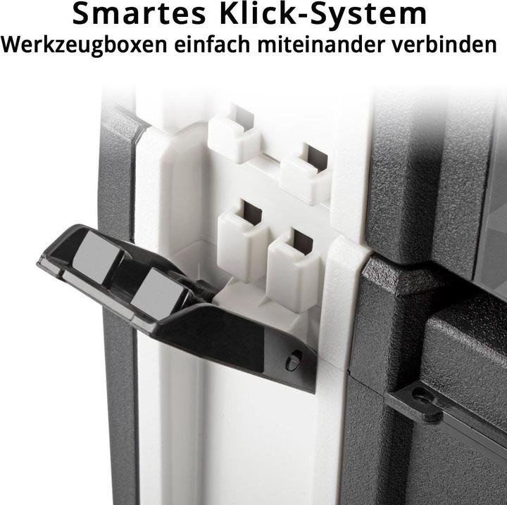 Actual product image Stahlwerk Toolbox size M 443 x 310 x 151 mm stackable system box with carrying handle (1 pieces)