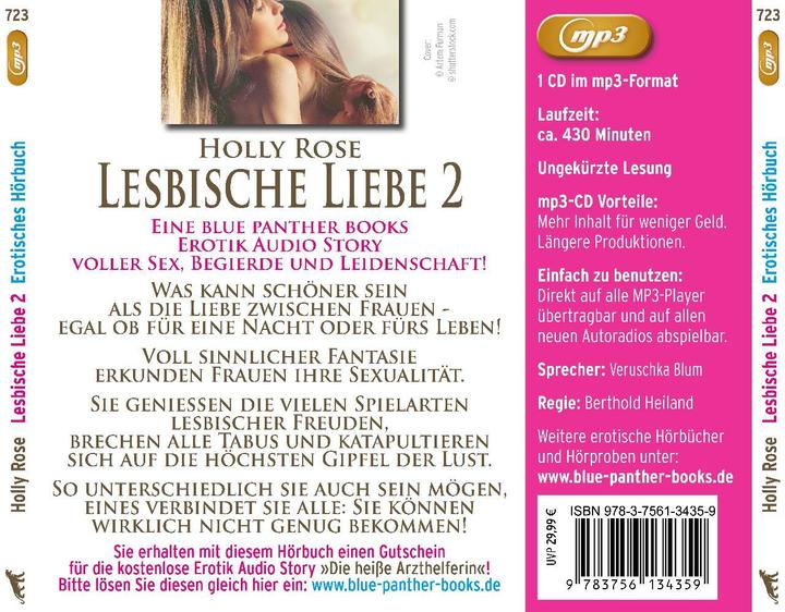 Actual product image Lesbian Love 2 | 11 Erotic Stories | Erotic Audio Story | Erotic Audio Book MP3CD, Audio- (Holly Rose)