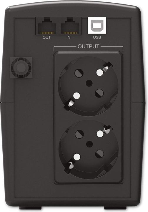 Actual product image Powerwalker UPS VI 600 STL Schuko Line Interact (600 VA, 360 W, Line-interactive UPS)