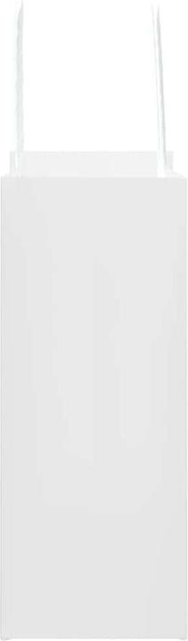 Produktbild VidaXL Kraftpapiertüten 50 Stk. mit Henkel Weiss 15x8x21 cm Papiertüte (Geschenktüte, 50 x)