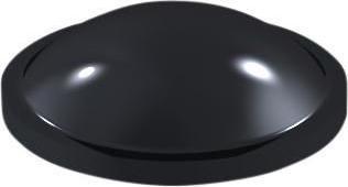 Produktbild RND Components Gummifüsse, Halbkugelförmig, 6.4x6.4x1.9mm, 65 Shore A, Schwarz