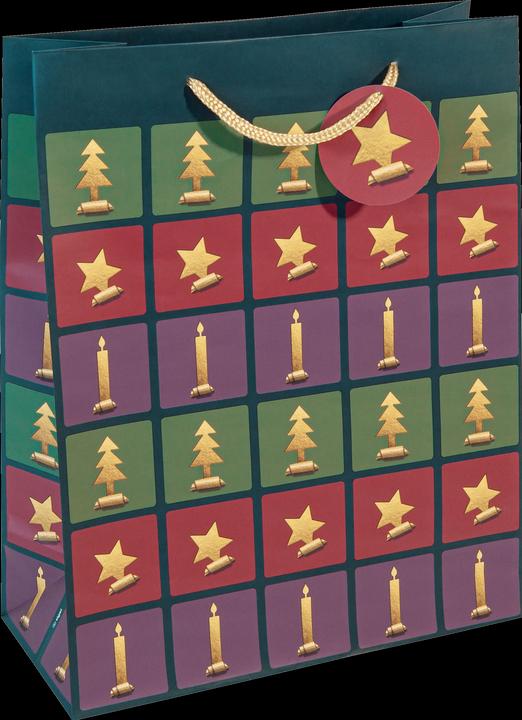 Immagine prodotto Sigel Sacchetto regalo di Natale "stile Cut-out", grande Sacchetto regalo in carta, 157 g/m², finitura (Borsa da regalo, 1 x)