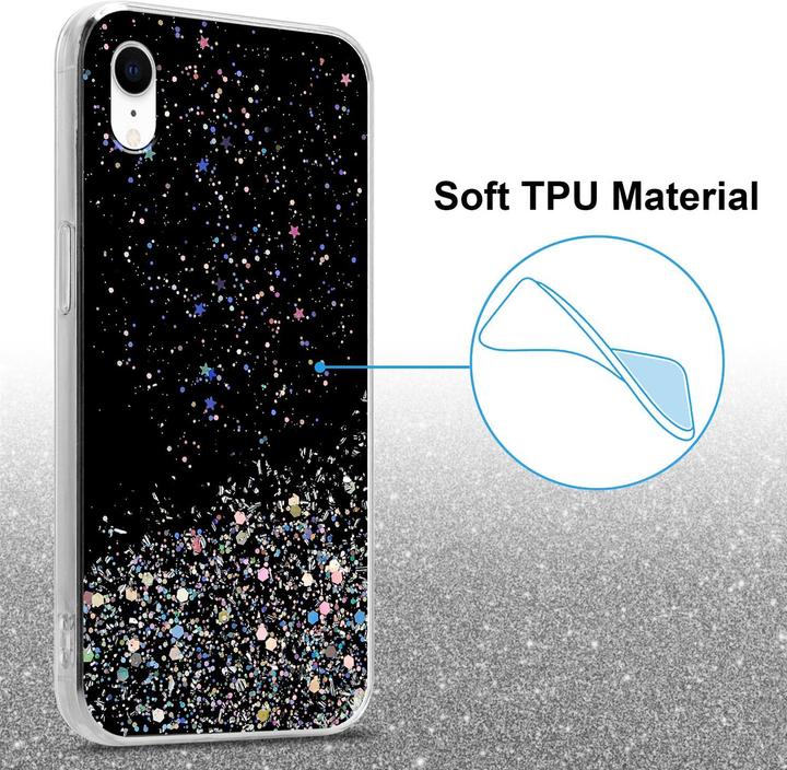 Actual product image Cadorabo TPU cover sparkling glitter (Apple iPhone XR)