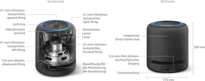 Image du produit Amazon Echo Studio (Amazon Alexa)