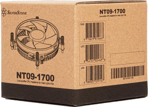 Actual product image Silverstone SST-NT09-1700 - Nitrogon low-profile CPU heatsink for Intel LGA 1700 (45 mm)