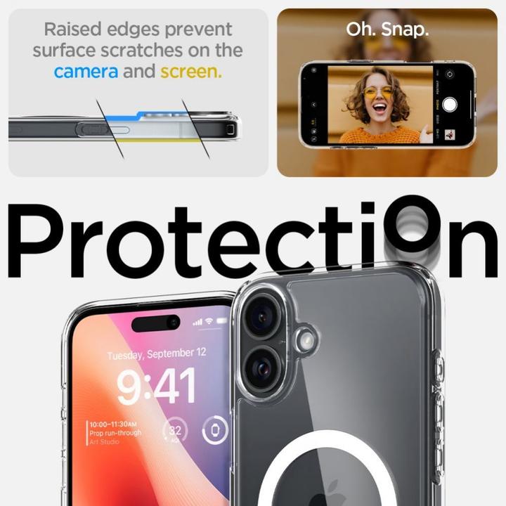 Produktbild Spigen Ultra Hybrid MAG iPhone 16 Plus Max 6,7" Magsafe biały/white ACS08075 (Apple iPhone 16 Plus)