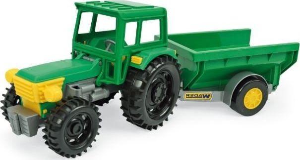 Productafbeelding Wader Landbouwtractor groen met aanhanger
