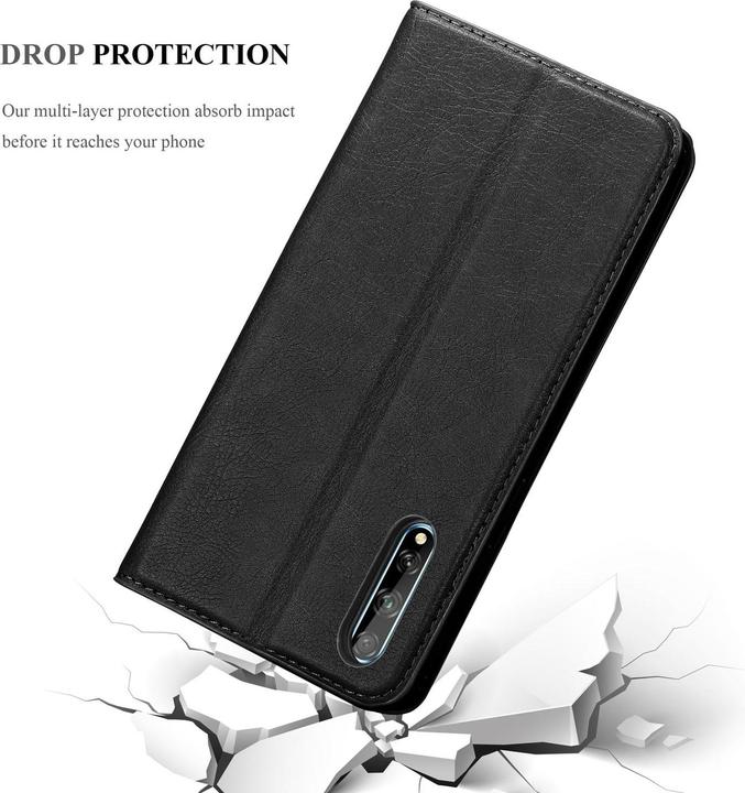 Actual product image Cadorabo Book Invisible Magnet Cover (Huawei P Smart S)