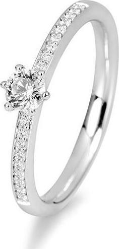 Actual product image Breuning Pavé engagement ring (53, 750/18 K Gold)