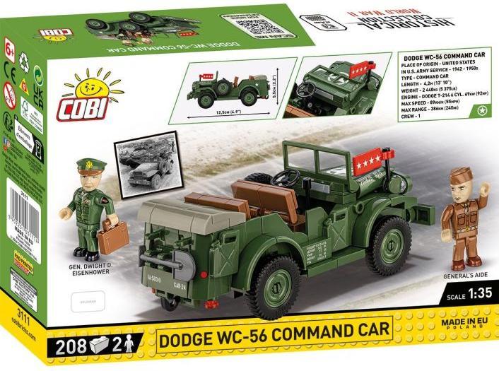 Actual product image Cobi 3111 Doge WC-56 command car D- day