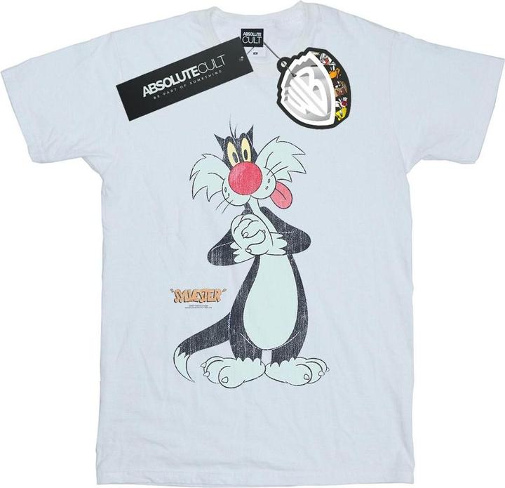 Actual product image Looney Tunes Mens Sylvester Distressed T-Shirt (XL)