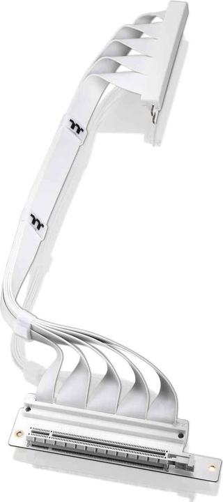 Actual product image Thermaltake TT PCI-E 4.0 Dual 90 Degree Riser Cable 40cm white