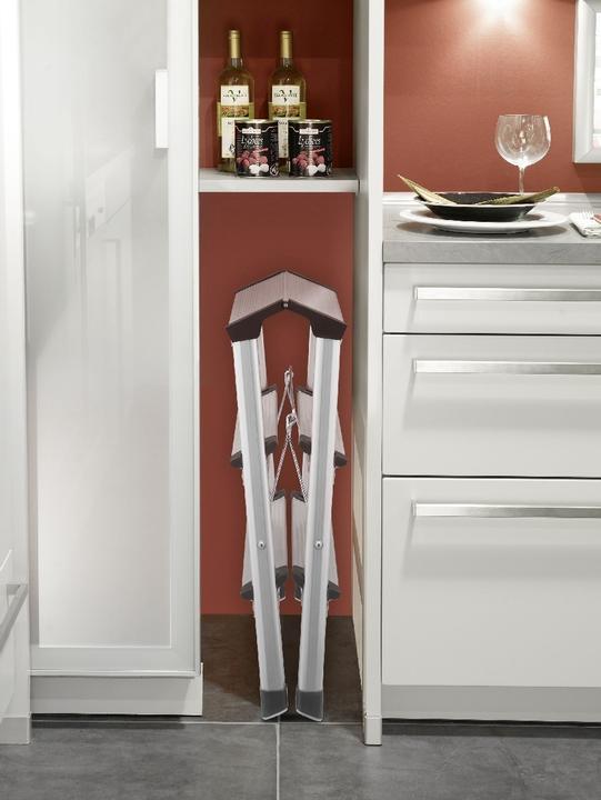 Produktbild Hailo D60 StandardLine, Aluminium-Trittleiter, 2x3 Stufen (Trittleiter, 68 cm)