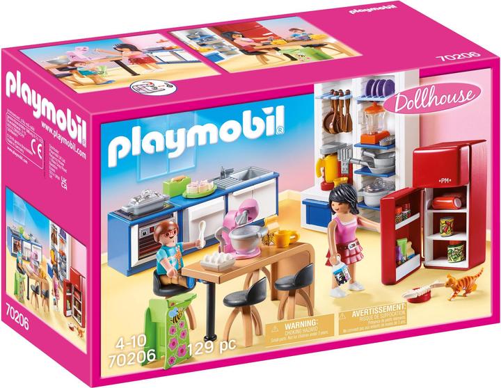 Playmobil Familienküche (70206, Playmobil Dollhouse)