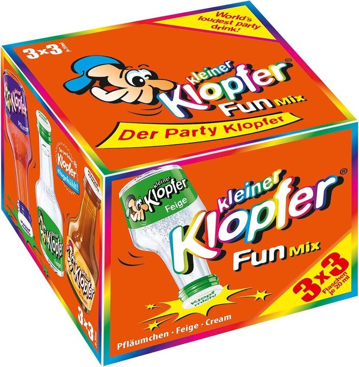 Image du produit Kleiner Klopfer Assortiment de liqueurs, liqueur avec colorant (9 x 2 cl)
