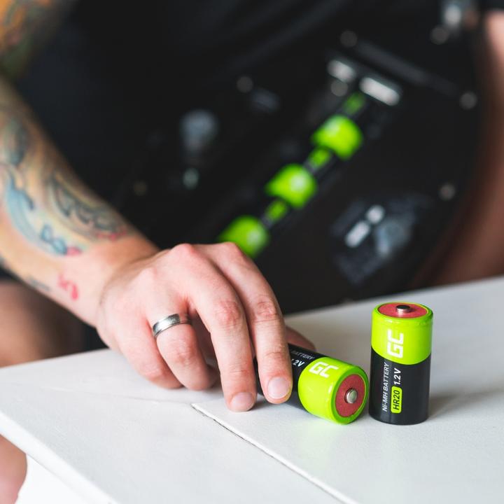 Produktbild GreenCell 4x Ni-MH Battery HR14 - Rechargeable - 1.2V - 4000mAh (4 Stk., C, 4000 mAh)