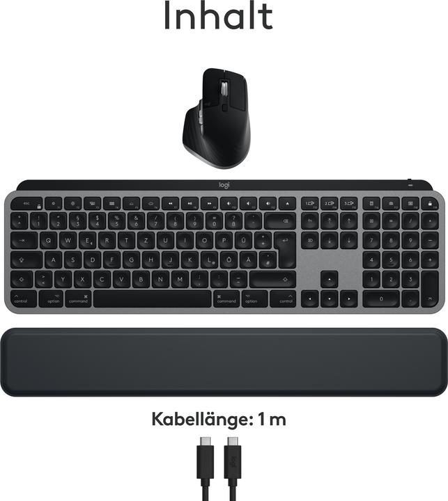 Image du produit Logitech MX Keys S Combo for Mac (DE, Sans fil)
