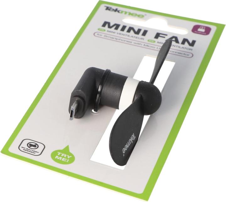 Immagine prodotto AccuCell Mini ventilatore per smartphone con connessione micro USB, connessione micro USB