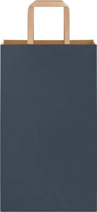 Produktbild VidaXL Kraftpapiertüten 50 Stk. mit Henkel Blau 21x11x36 cm Papiertüte (Geschenktüte, 50 x)