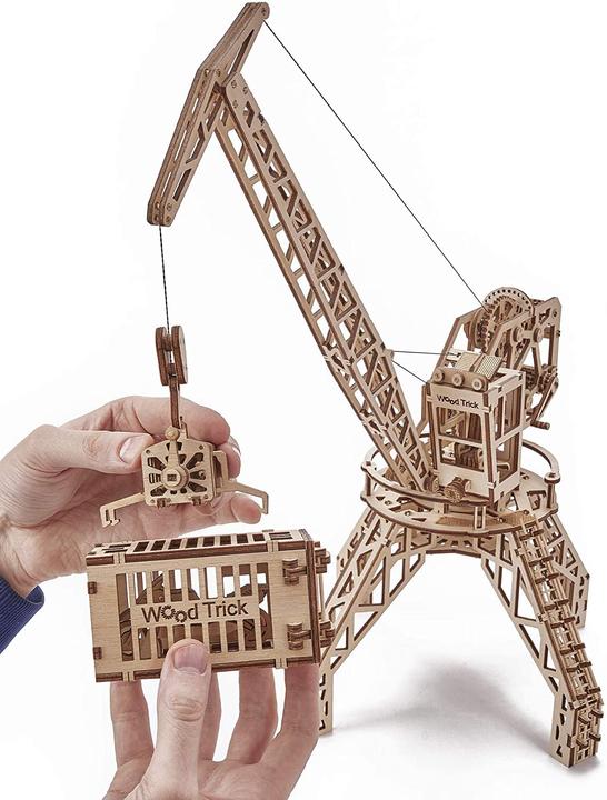 Produktbild Wood Trick Holzspielzeug Kran und Container