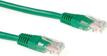 Image du produit Câble patch vert U/UTP CAT5E de 5 mètres avec connecteurs RJ45. Cat5e u/utp vert 5.00m (U/UTP, CAT5e, 5 m)