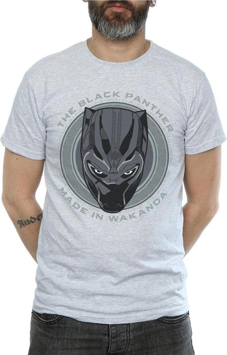 Actual product image Black Mens Made in Wakanda Cotton T-Shirt (3XL)