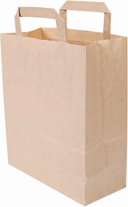 Immagine prodotto Naturestar Borse di carta organiche 320x170x250mm in carta kraft marrone PU=250 pezzi (250 Pezzo/i)