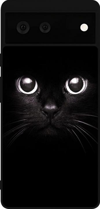 Image du produit PhoneLook Coque Silicone rigide noir Cat eyes (Google Pixel 6)
