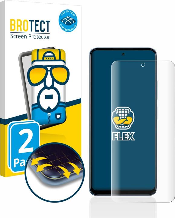 BROTECT Full-Cover Displayschutz (2 Stück, Xiaomi Redmi Note 12)