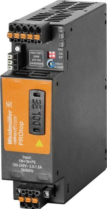 Immagine prodotto Weidmüller PRO TOP1 240W 24V 10A Alimentatore switching 24 V/DC 10 A 240 W