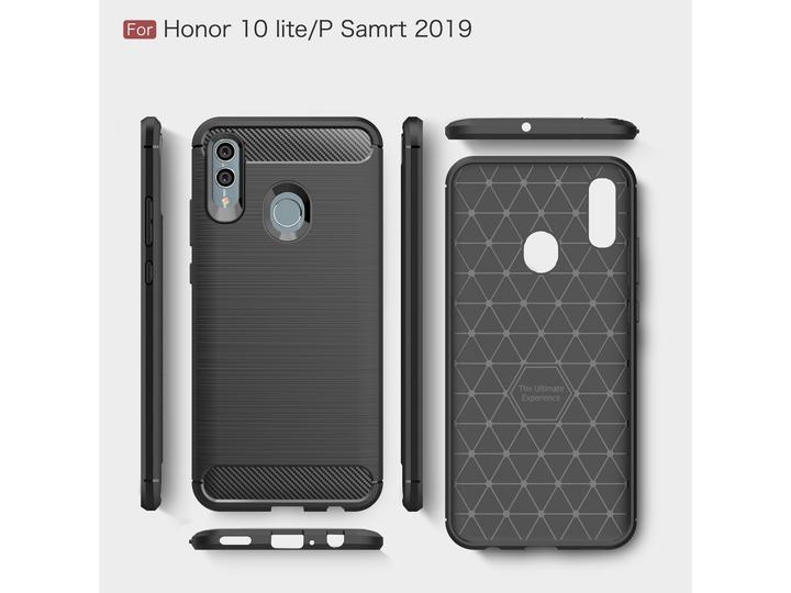 Actual product image Screenguard Huawei P Smart 2019 Cover Carbon Brushed Soft TPU (Huawei P Smart+ (2019))