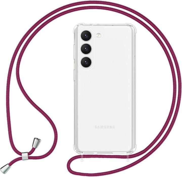 Nalia Clear hybrid case with chain to hang around the neck