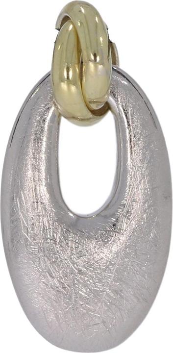 Produktbild Xen Anhänger oval eismattiert bicolor (One Size, 925 Silber)