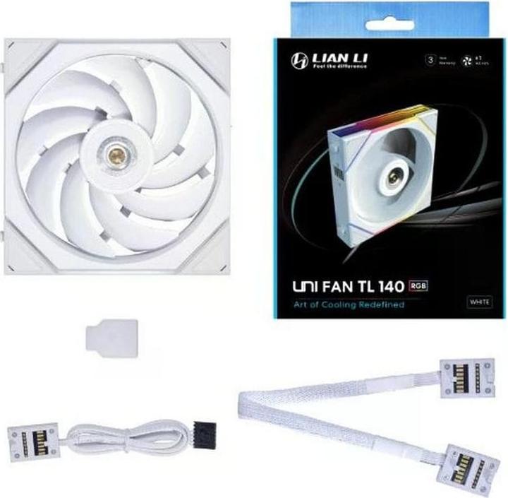 Image du produit Lian-Li Ventilateur UNI FAN TL Series - 140mm, blanc (140 mm, 1 x)