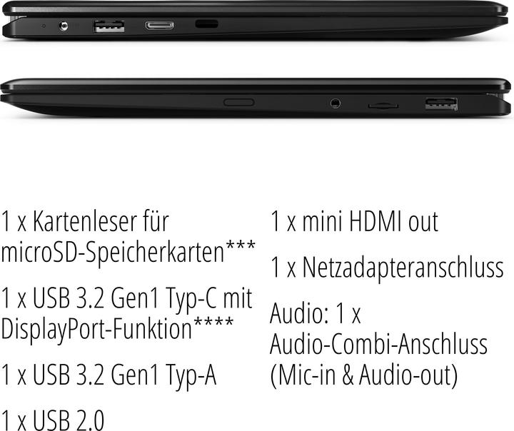 Produktbild Medion Akoya E2293 (11.60", Intel Pentium Silver N5030, 4 GB, 256 GB, DE)