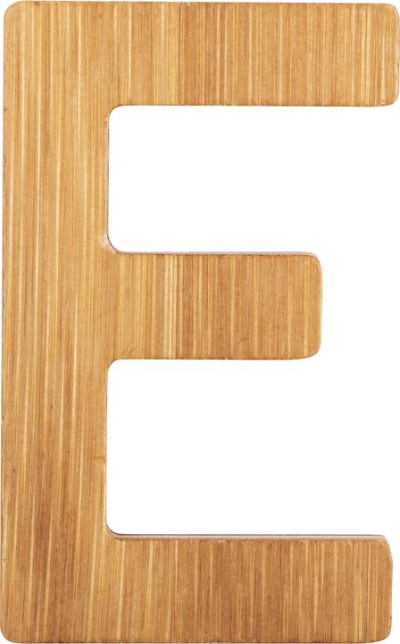 Actual product image small foot ABC letters E