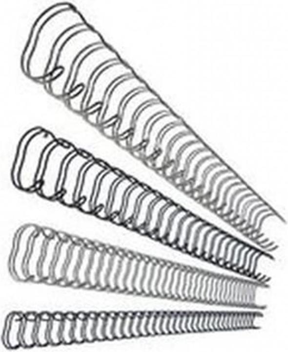 Actual product image Fellowes Wire comb 12mm, 34 loops, silver, 100 pcs