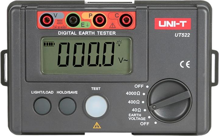 Actual product image Uni-T UT522 Digital earth tester Earth resistance tester (CAT III 600V)